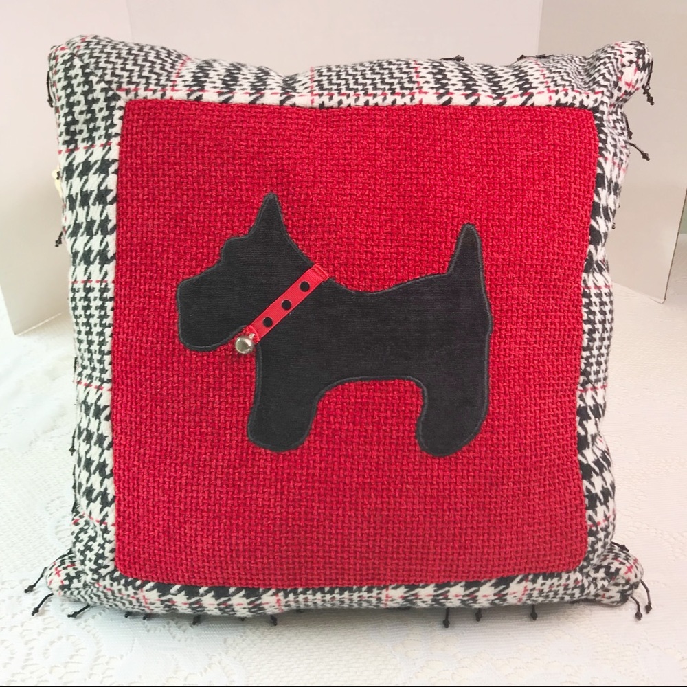 Scottish Terrier Dog Throw Pillow - 17” X 17” - Picture 2 of 8